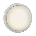 Nordlux Luminaria de pared para exteriores CUBA ENERGY redondo IP54, brillante, blanco opalino, blanco 