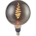Bombilla filamento Globe SPIRAL DECO E27 8,5W 200lm 1800K CRI 80 regulable, color humo regulable