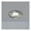 Nordlux ceiling recessed luminaire DON SMART RGB tunable white, RGB IP65, brushed nickel dimmable