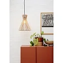 Nordlux Luminaria colgante GROA 35 E27 IP20, marrón, mate, negro