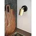 Nordlux Luminaria de pared EXPLORE GU10 IP20, latón cepillado, negro mate 