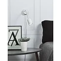 Nordlux Luminaria de pared EXPLORE FLEX ARM con interruptor, con enchufe GU10 IP20, blanco tráfico 