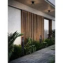 Luminaria para balizas ALUDRA 95 E27 IP44, seaside negro regulable