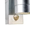 Nordlux Luminaria de pared para exteriores TIN MAXI SENSOR con sensor GU10 IP54, cincado regulable