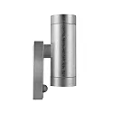 Nordlux Luminaria de pared para exteriores TIN MAXI DOUBLE SENSOR con sensor GU10 IP54, cincado regulable