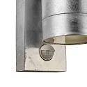 Nordlux Luminaria de pared para exteriores TIN MAXI DOUBLE SENSOR con sensor GU10 IP54, cincado regulable