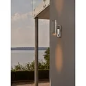 Nordlux Luminaria de pared para exteriores TIN MAXI DOUBLE SENSOR con sensor GU10 IP54, cincado regulable