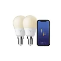 Nordlux Bombilla LED inteligente WIFI SMART juego de 2 C45 E14 4,5W 470lm 2200-6500K 200° CRI 80 regulable