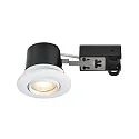 Nordlux Luz downlight UMBERTO GU10 IP44, blanco mate regulable