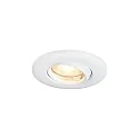 Nordlux Luz downlight UMBERTO GU10 IP44, blanco mate regulable
