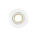 Nordlux Luz downlight UMBERTO GU10 IP44, blanco mate regulable