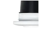 Nordlux Luz downlight UMBERTO GU10 IP44, blanco mate regulable