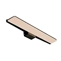 Luminaria de pared TINIA 60 IP44, negro mate regulable