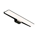 Luminaria de pared TINIA 60 IP44, negro mate regulable