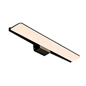Luminaria de pared TINIA 60 IP44, negro mate regulable