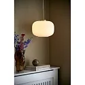 Nordlux Luminaria colgante MILFORD 30 2,0 E27 IP20, latón, blanco opalino 