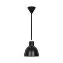 Luminaria colgante POP E27 IP20, negro mate regulable