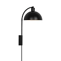 wall luminaire ELLEN 20 E14 IP20, black matt dimmable