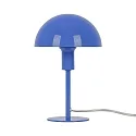 table lamp ELLEN MINI half round, with switch, with lamp socket E14 IP20, blue, glossy 