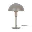 table lamp ELLEN MINI half round, with switch, with lamp socket E14 IP20, light brown, mat 