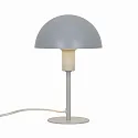 table lamp ELLEN MINI half round, with switch, with lamp socket E14 IP20, grey, mat 