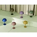Nordlux table lamp ELLEN MINI half round, with switch, with lamp socket E14 IP20, mat, pink 