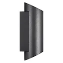 Nordlux Luminaria de pared para exteriores NICO ROUND 22 Arriba-Abajo, cilíndrico GU10 IP54, negro regulable