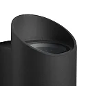 Nordlux Luminaria de pared para exteriores NICO ROUND 22 Arriba-Abajo, cilíndrico GU10 IP54, negro regulable