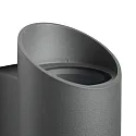 Nordlux Luminaria de pared para exteriores NICO ROUND 22 Arriba-Abajo, cilíndrico GU10 IP54, antracita regulable