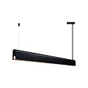 Luminaria colgante BEAU 100 S14S IP20, negro mate regulable