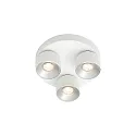 ceiling luminaire PITCHER 3 flames GU10 IP20, white dimmable