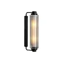 Luminaria de pared NIMAL E14 IP44, negro regulable