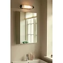 Luminaria de pared NIMAL E14 IP44, negro regulable