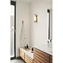 Nordlux Luminaria de pared NIMAL E14 IP44, latón regulable