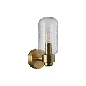Nordlux wall luminaire TUTAN E14 IP44, brass dimmable