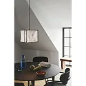 Nordlux Luminaria colgante CARDINE 35 E27 IP20, negro, blanco mate regulable