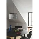 Nordlux Luminaria colgante CARDINE 35 E27 IP20, negro, blanco mate regulable