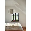 Nordlux Luminaria colgante CARDINE 50 E27 IP20, negro, blanco mate regulable