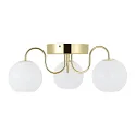 Nordlux ceiling luminaire FRANCA E14 IP20, glossy, brass, white dimmable