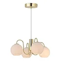 Nordlux Luminaria colgante FRANCA E14 IP20, brillante, latón, blanco regulable