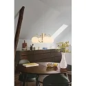 Nordlux Luminaria colgante FRANCA E14 IP20, brillante, latón, blanco regulable