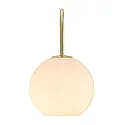 Nordlux Luminaria de pared FRANCA E14 IP20, brillante, latón, blanco 
