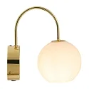 Nordlux Luminaria de pared FRANCA E14 IP20, brillante, latón, blanco 