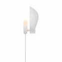 Nordlux wall luminaire KONCHI with switch, with lamp socket E14 IP20, white matt 