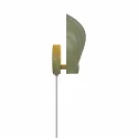 Nordlux Luminaria de pared KONCHI con interruptor, con portalámpara E14 IP20, verde, mate 
