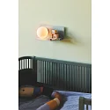 Nordlux wall luminaire LILIBETH with switch, with shelf, ball shaped, with lamp socket E14 IP20, blue, mat 