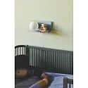 Nordlux wall luminaire LILIBETH with switch, with shelf, ball shaped, with lamp socket E14 IP20, blue, mat 