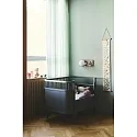 Nordlux Luminaria de pared LILIBETH con interruptor, con estante, en forma de bala, con portalámpara E14 IP20, marrón, mate 