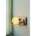 Nordlux Luminaria de pared LILIBETH con interruptor, con estante, en forma de bala, con portalámpara E14 IP20, marrón, mate 