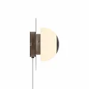 Nordlux wall luminaire BRUNA BEAR with switch, with lamp socket E14 IP20, brown, mat, opal white, black 